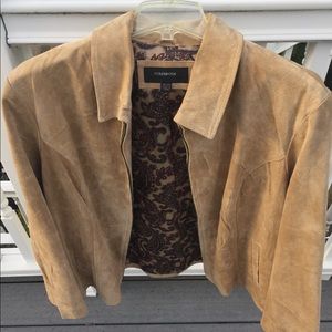 Faux suede jacket